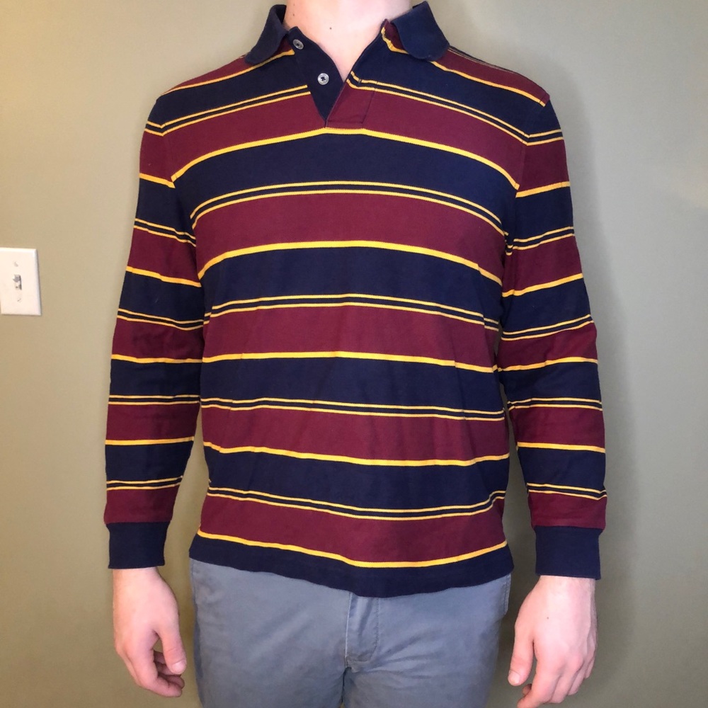 Club Room Men's Rugby Shirt (SIZE MEDIUM) GREAT CONDITION